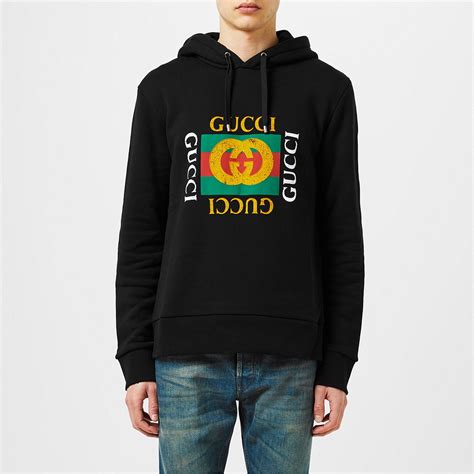 cotton sweatshirt with gucci logo fake|gucci knockoff sweater.